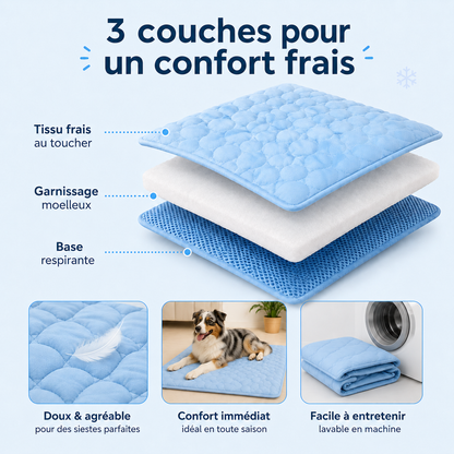Tapis rafraîchissant pour chien, le Toutou Français™