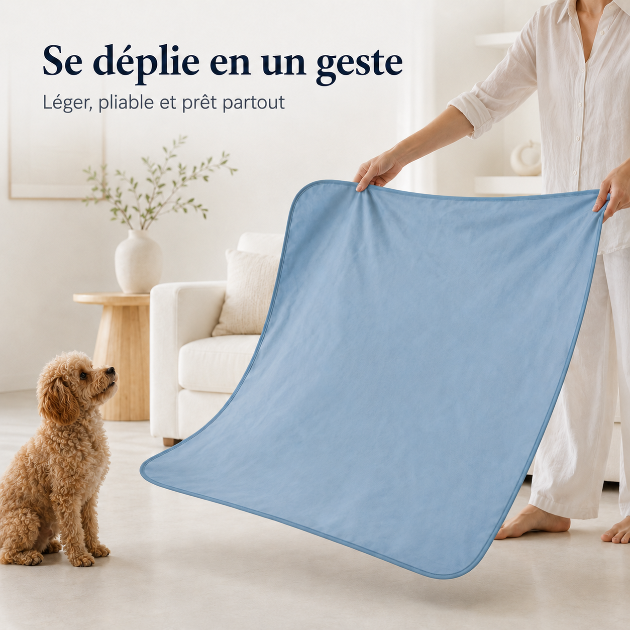 Tapis rafraîchissant pour chien, le Toutou Français™