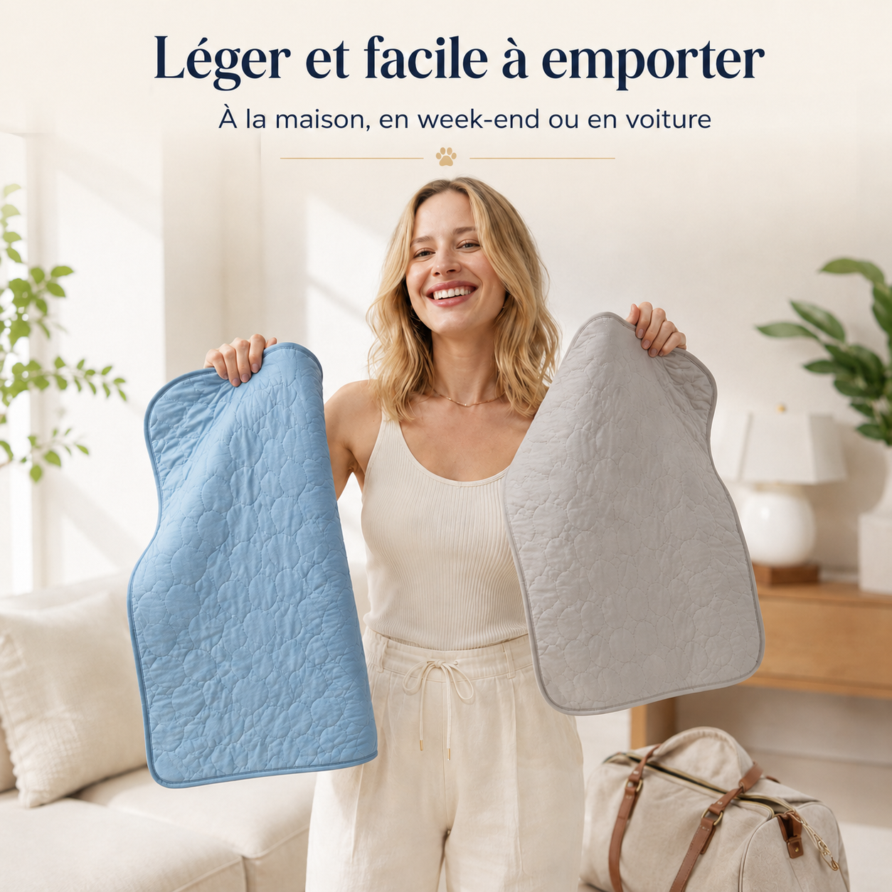 Tapis rafraîchissant pour chien, le Toutou Français™